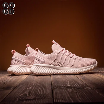 

[GOGD]Sports shoes breathable lightweight shoes women summer 2020 new wild soft bottom increased casual shoes foreign trade