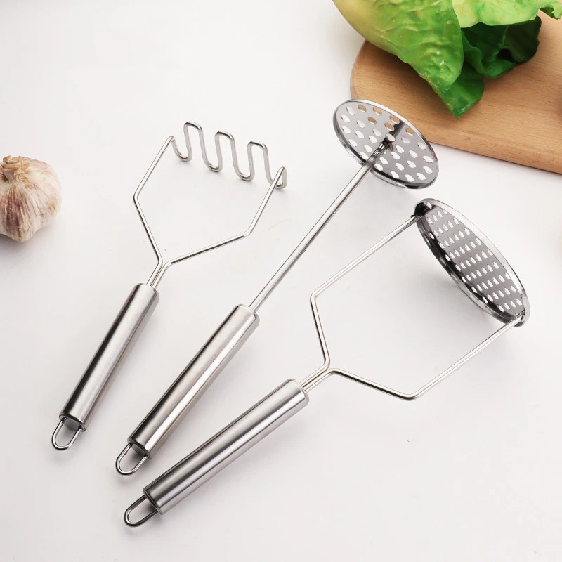 Potato Masher Press Stainless Steel Cooking Kitchen Tool Gadget Accessories 1Pcs 