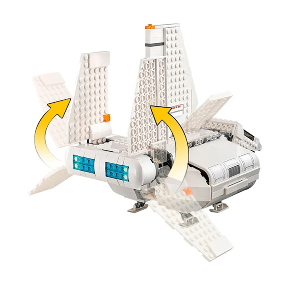 Tanie 05147 nowy Star Plan Wars Imperial Landing Craft kompatybilny Legoingly Starwars 75221 klocki klocki zabawki świąteczne prezenty