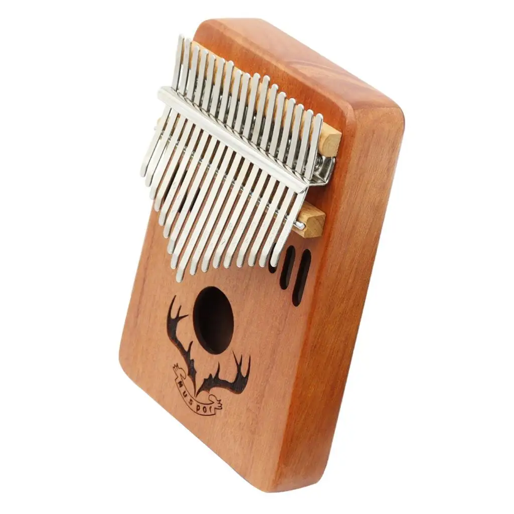 Portable Mahogany 17-Key Kalimba Finger Thumb Piano for Music Lover Party Musical Instruments Percussion Instruments