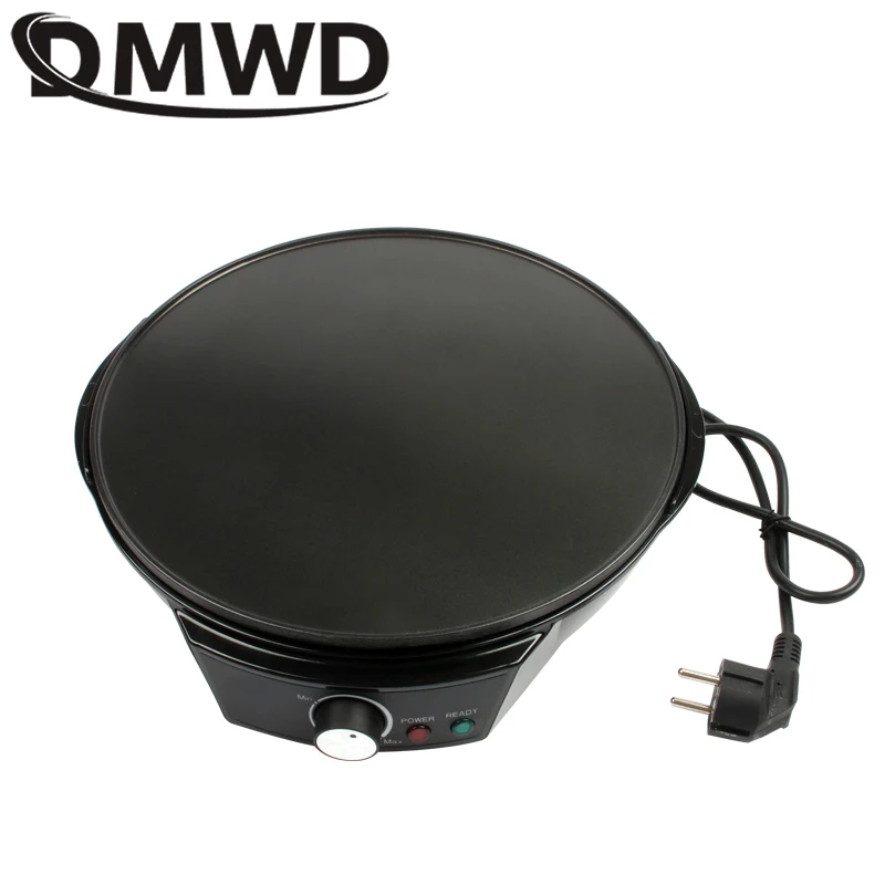 DMWD Electric Crepe Maker Grill Griddle Omelette Egg Pie Cake Baking Pan Pizza Pancake Roast Beef Steak Frying Machine EU Plug 4