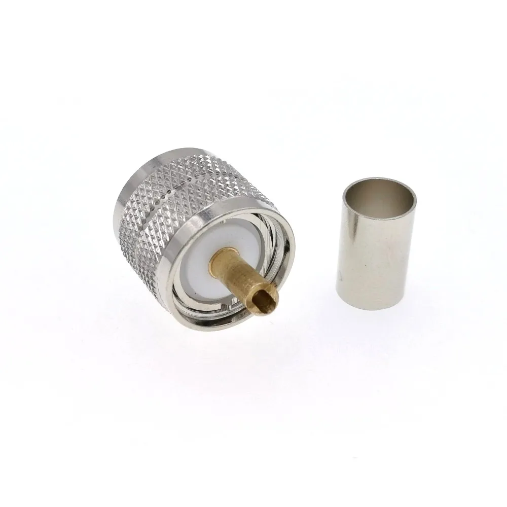 10 шт. UHF PL259 PL-259 штекер обжимной RG5 LMR300 RG212 5D-FB Ecoflex 7 RF разъем