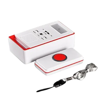 

Wireless Elderly With Panic Button Household Dialer Alarm System Calling SOS LED Indicator Security Handicapped Children