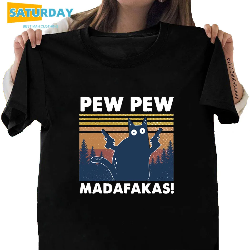 Женская хлопковая Футболка Pew Madafakas женская футболка с коротким рукавом мягкая в