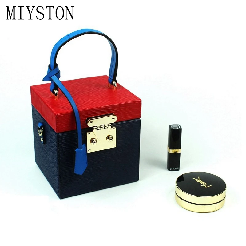 

Fashion pu leather casual cube bag phone purse stereotypes small square bag 2019 new arrival shoulder crossbody Cosmetic bag