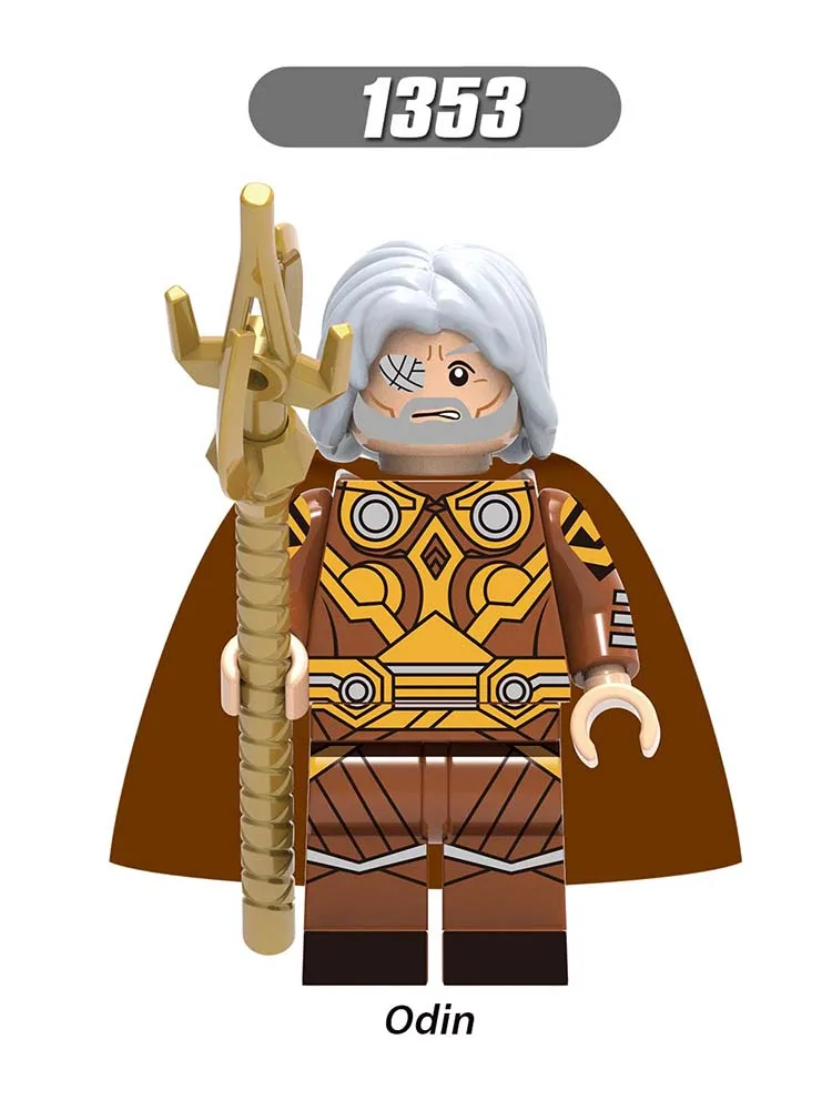 

Single Sale Minifigured Marvel LEGOEINGLY Super Heroes Avengers Odin Laufey Thor Building Blocks Bricks Toys for Boy Ift X0269