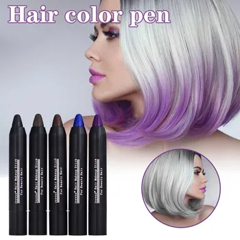 

Unisex DIY Hair Color Pen hair dye quick black emergency Hair dye Instant Gray Root Pen hair easy to apply touch-up dye #0424