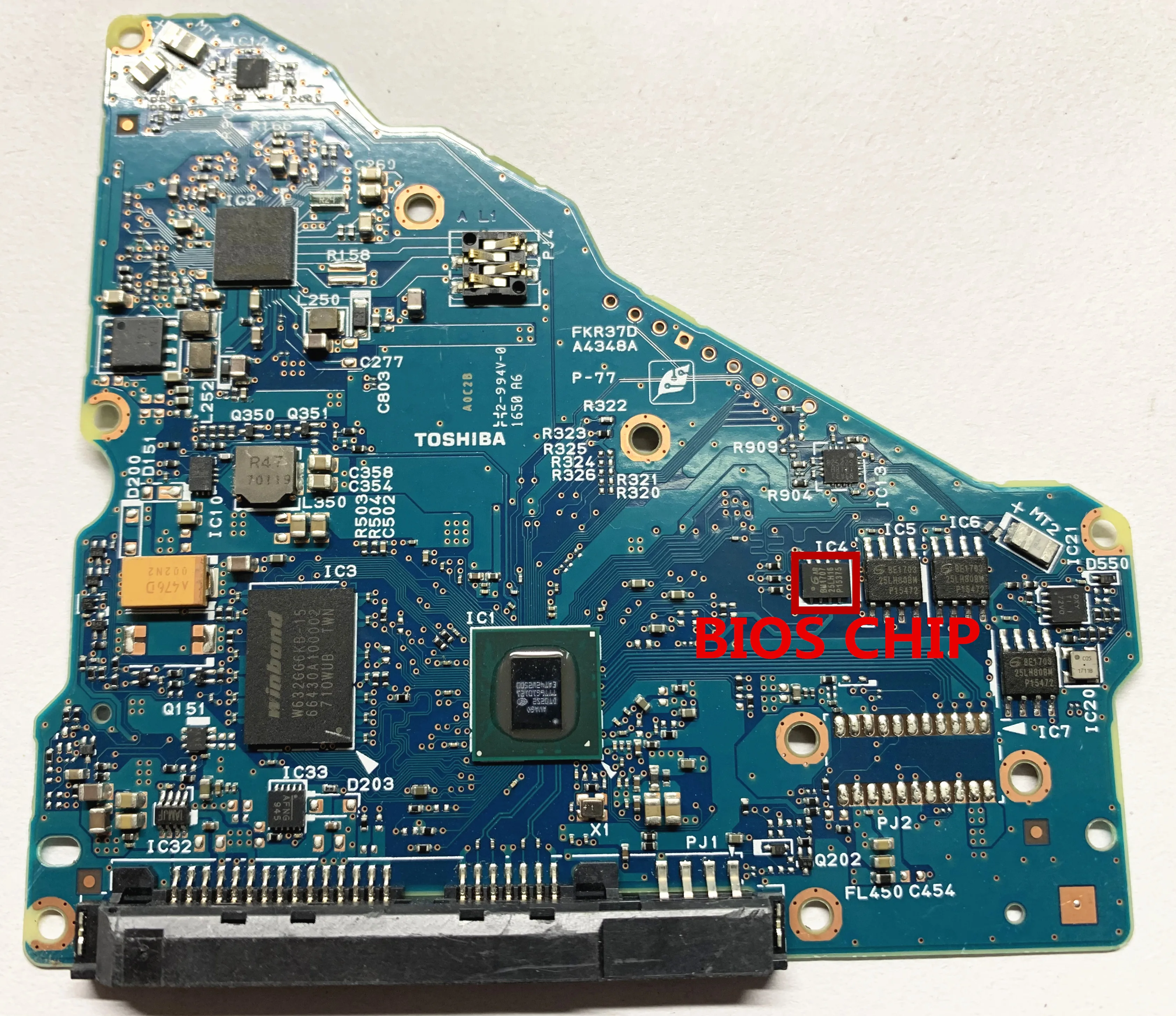 Toshiba Logic Boardboard Número 31a0 M6-sata Fkr37d A4348a 2-994v0 1650 a6 A0c2b Sata 3.5 G4348a