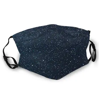 

Blue Starry Double-sided printed dustproof and windproof mask, can be cleaned and reused, suitable for outdoor sports