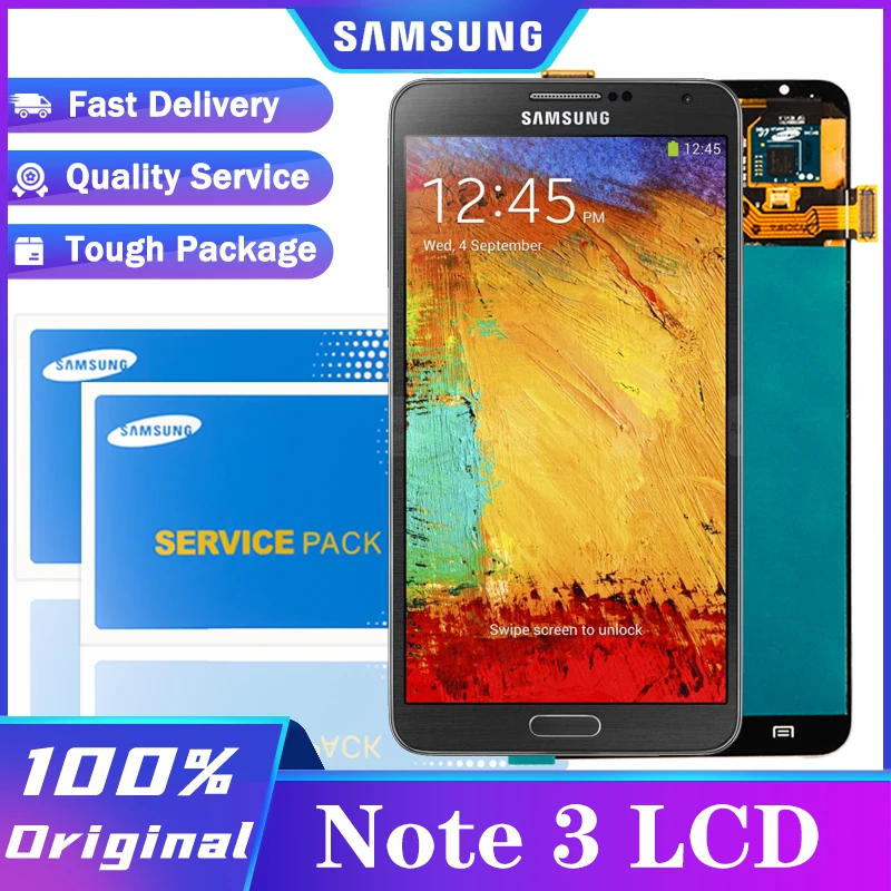 Original Super AMOLED Note3 N9005 LCD for Samsung Galaxy Note 3 Display With Touch Screen Digitizer Assembly Repair Parts | Мобильные