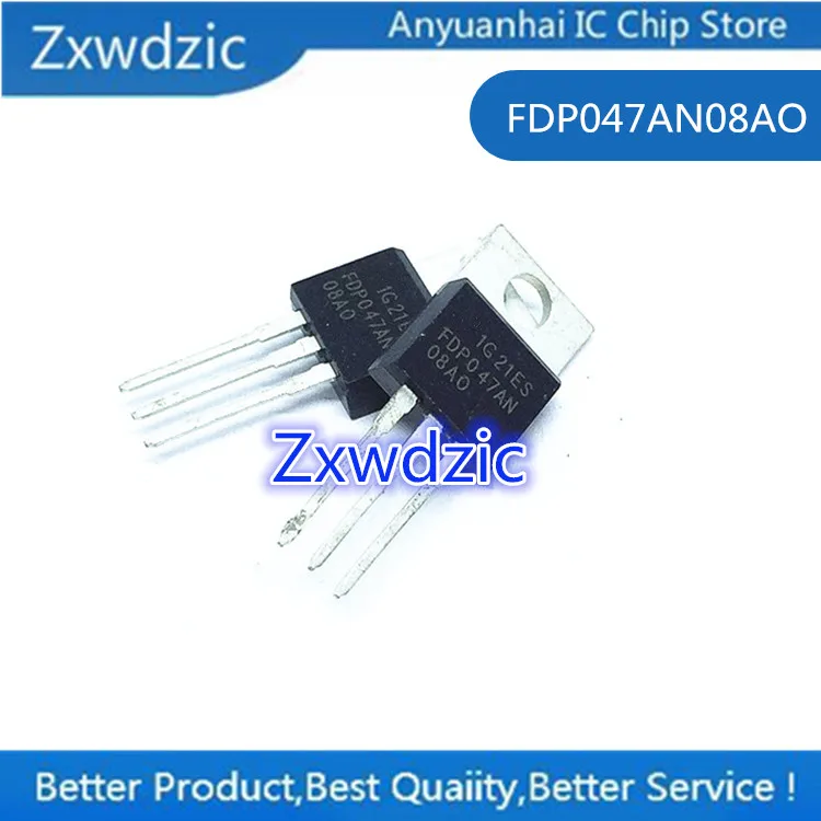 100% новый импортный оригинальный FDP047AN08AO FDP047AN08A0 FDP047AN08 TO-220 полевой инвертор 80 а 75 в |