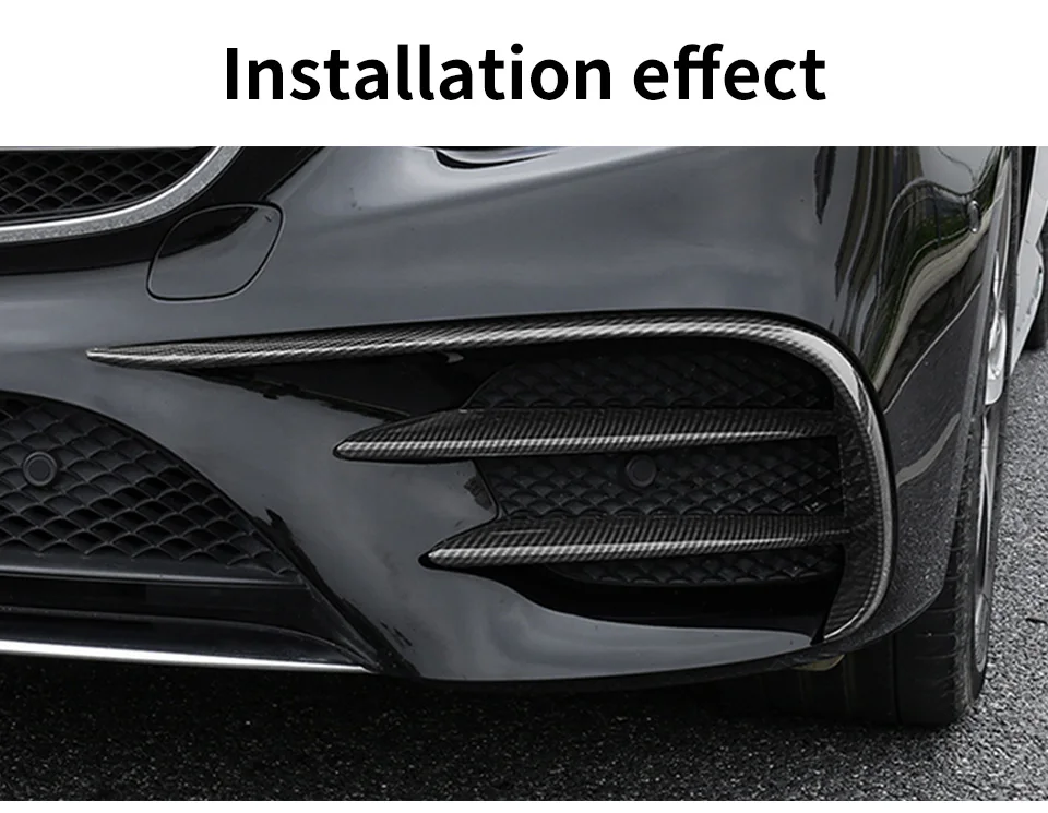 Для- Mercedes E W213 amg Mercedes benz E W213 E43 E63 передний противотуманный светильник аксессуары для отделки бровей
