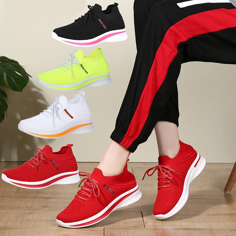 

Summer dance sneakers sport outdoor shoes for women men breathable fabric ghost step dance square dance shoes