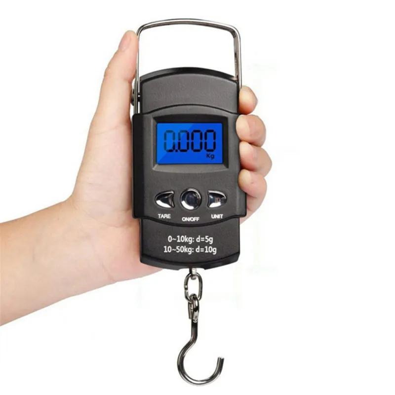 

Mini Portable Electronic Scales Hand Held Digital Hanging Scale Weighting Luggage Scale Fish Hook Balance Weighing Vegetables