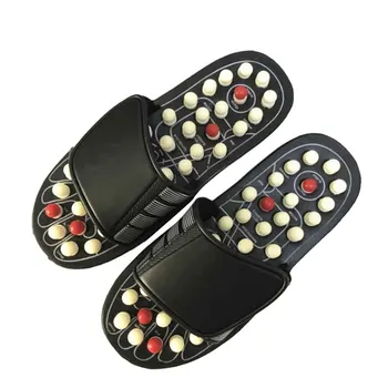 

Black White Rotating Gossip Sole Health Massage Shoes Magnetic Therapy Massage Slippers Dot Massage Slippers