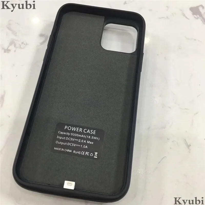 6000 мАч зарядное устройство чехол для iphone 11 pro max внешний портативный беспроводной зарядный чехол для iphone 11 роскошный 2 в 1