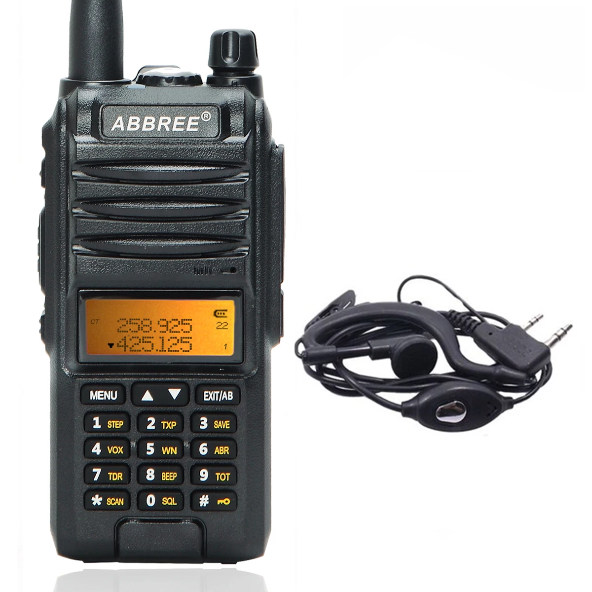 Abbree AR-F3 трехдиапазонный 8 Вт рация uhf vhf 220-260 МГц ветчина длинный диапазон ручной двухсторонний радиоприемник CB Пешие прогулки UV-5R - Цвет: factory standard