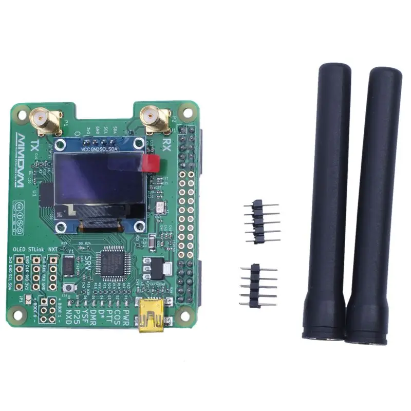 MMDVM_HS_Dual_Hat дуплексный MMDVM точка доступа P25 DMR YSF NXDN Pi Revision 1,0+ OLED