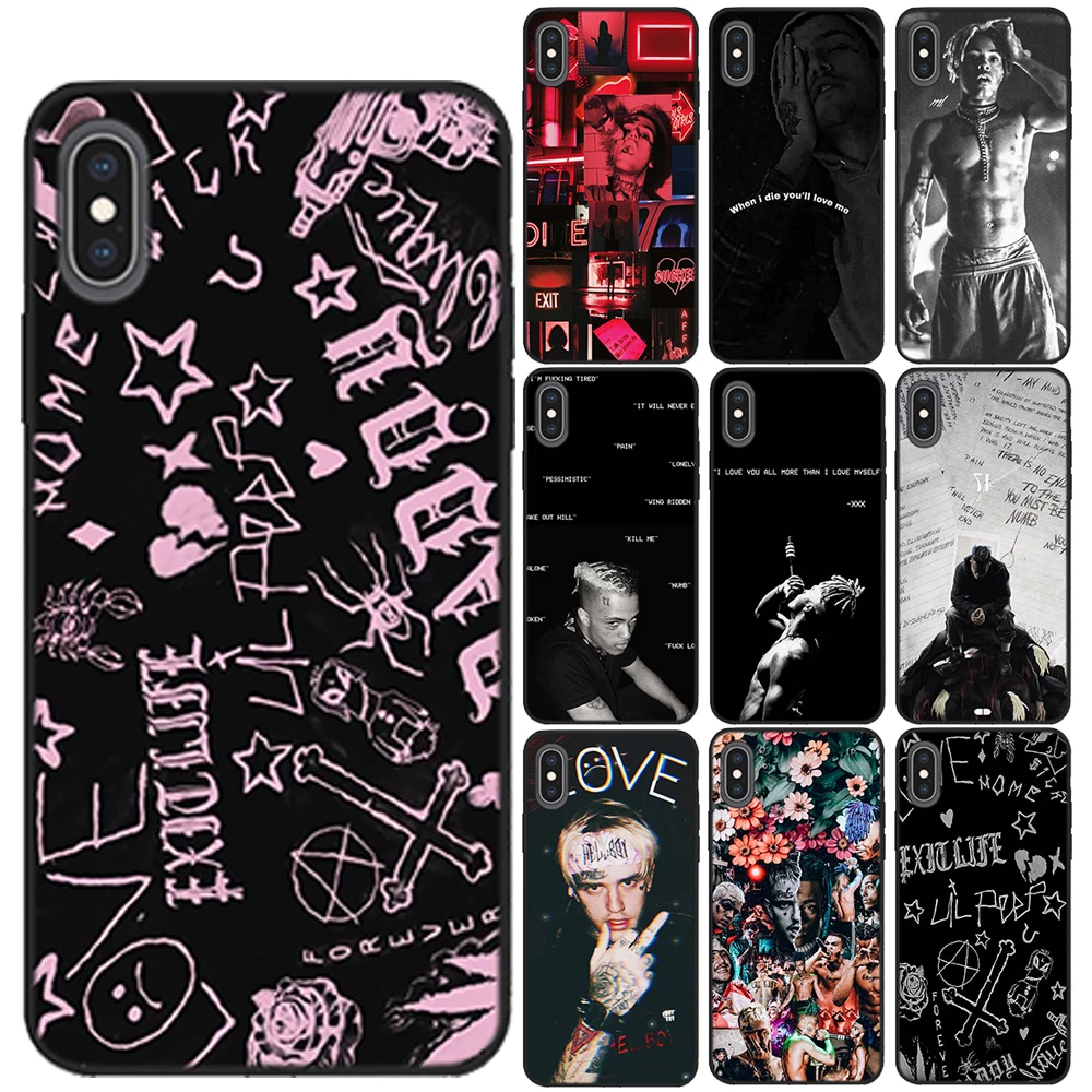 Силиконовый чехол Xxxtentacion Lil Peep для iPhone 12 11 Pro Max X XS XR 8 7 6 6S Plus SE2 | Мобильные телефоны