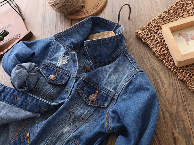BOY'S Cowboy Clothing New Style Childrenswear BOY'S Coat Large CHILDREN'S Jacket Boys' Denim Jacket Coat BOY'S