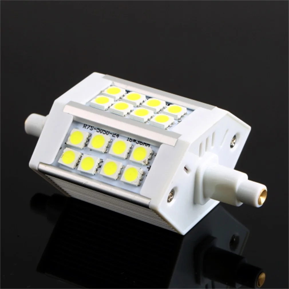

Replacement for halogen flood lamp R7S24 SMD5050 LED 85~265V 5W Floodlight Replacement Lamp Cool White 6500kColor temperature