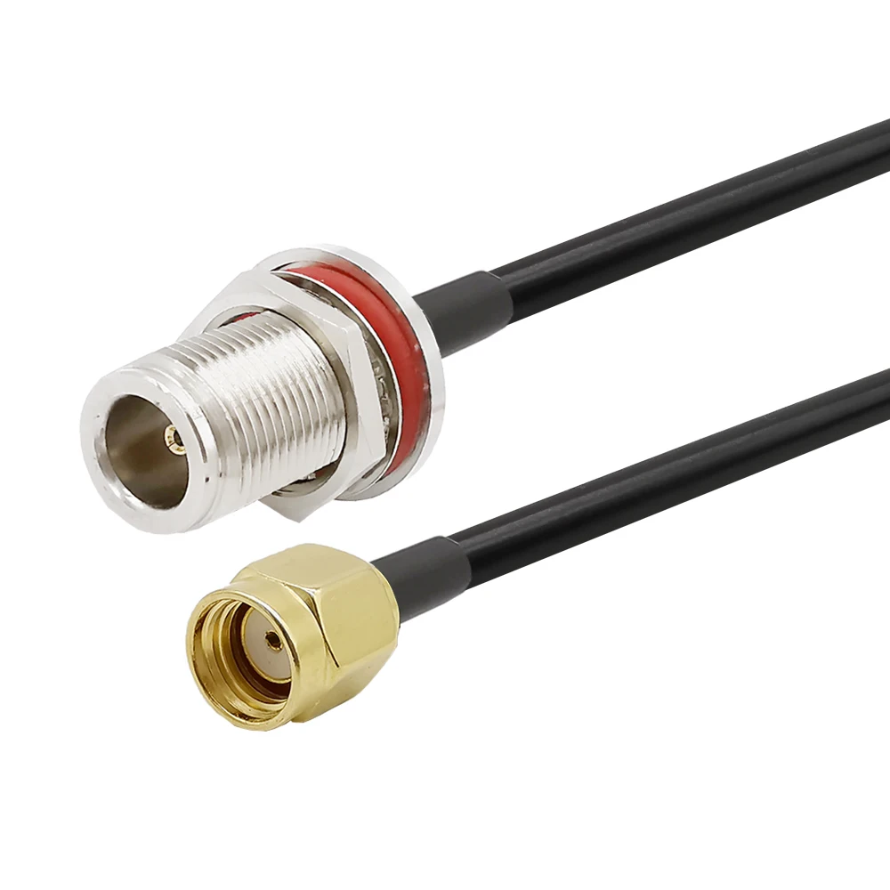 N Female to RP SMA Male LMR200 кабель для 4G LTE роутер шлюз сотовый усилитель RTL SDR USB ADS-B приемник