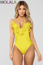 2020 Print Floral One Piece Swimsuit Women Padded Swimwear Bandage Cut Out Mnokini Bathing Suit Plus Size Swimwear XL