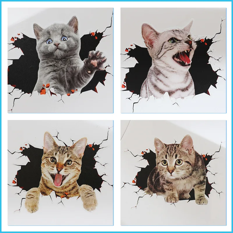 

Car Dog Sticker Creative Waterproof 3D Stereo Pet Sticker Body Car Tail Scratch Cover Sticker Cute Funny Pet Sticker