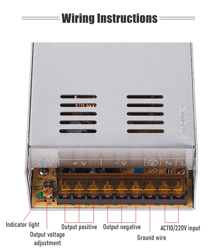 300 transformador ac110 220v para dc12 24v