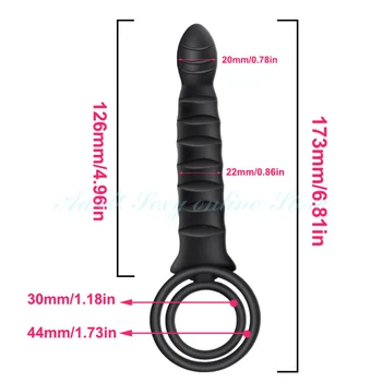 10 Frequency Double Penetration Anal Plug Dildo Vibrator Butt Strap On Penis Vagina Adult Sex Toys For Men Couples 2