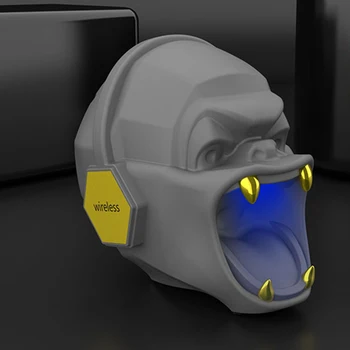 

Halloween Gift Portable LED Gorilla Wireless Bluetooth Speaker Mini Gorilla Speaker Mobile Subwoofer Multipurpose LED Speaker