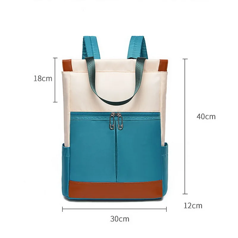 Oxford Waterproof Women Backpack Laptop Shoulder Bag