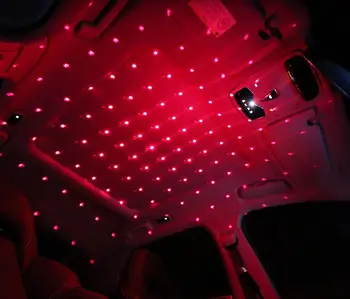 

FOR Mercedes Audi Kia Volkswagen Honda Toyota Chevrolet Ford USB LED Roof Star Night Light Projector decoration projection lamp