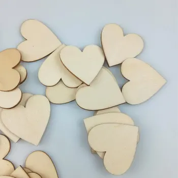 

Wood Heart Blank Unfinished Wooden Slices Discs Cutout Pieces Wedding Guestbook Signin Party Guest Greetings Diy Crafts