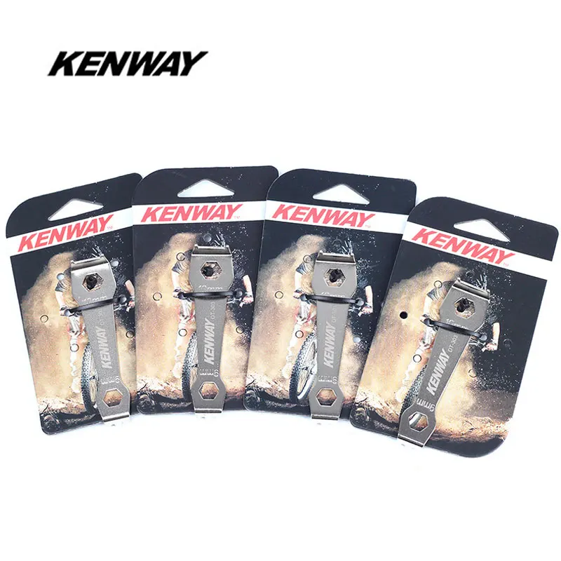 1pcs KENWAY велосипедный гаечный ключ фиксирующий инструмент стальная MTB цепь для дорожного велосипеда колеса шатун болт гаечный ключ Демонтажные инструменты инструмент для ремонта велосипеда - Цвет: 1pcs