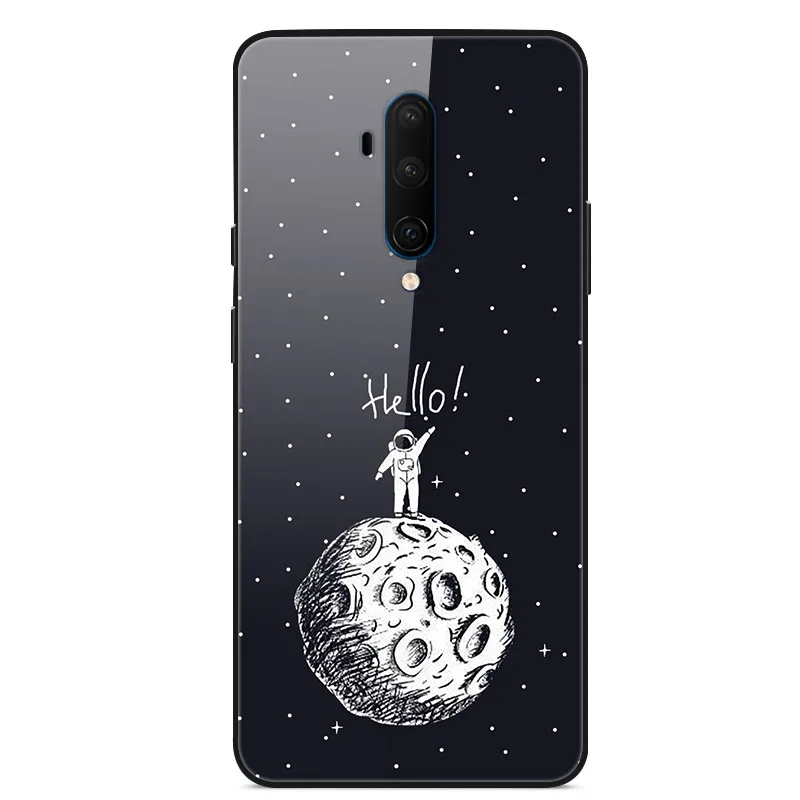 Для Oneplus 7 T Pro Чехол из закаленного стекла жесткий чехол для телефона для Oneplus 7TPro TPU бампер чехол s для One plus 7 T 7 T Pro