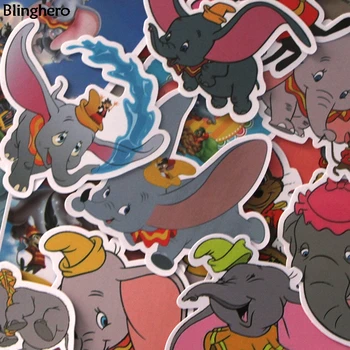

10sets/lot Blinghero Cartoon Elephant Stickers 20Pcs/set Cute Elephant Stickers Car Bicycle Stickers Decals Office Supply BH0118
