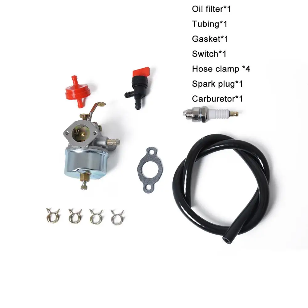 HIPA 632230 Карбюратор Carb для Tecumseh 632272 H30 H50 H60 HH60 двигатели с топливом 3 фута топливная линия тип поплавка карбюратор - Цвет: 1 Set