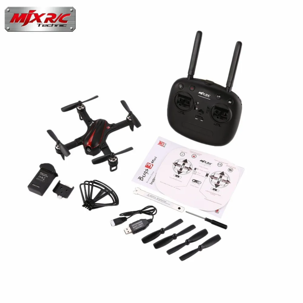 MJX B3 мини 2.4GH 4CH бесщеточный 1306 2750KV мотор Дрон угол и Acro режим флип& ролл RC Квадрокоптер с светодиодный светильник hi