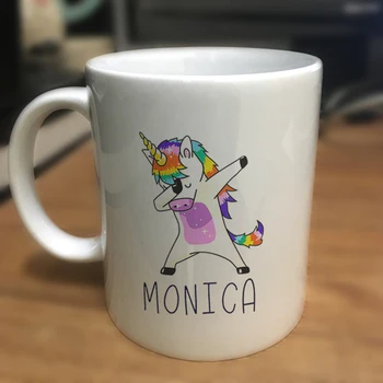 

Funny Personalised Mug Custom Printed Unicorn Tea Coffee Mugs Cup Boy Girl Friends Gift Name Text Milk Cup Mug Drop Shipping
