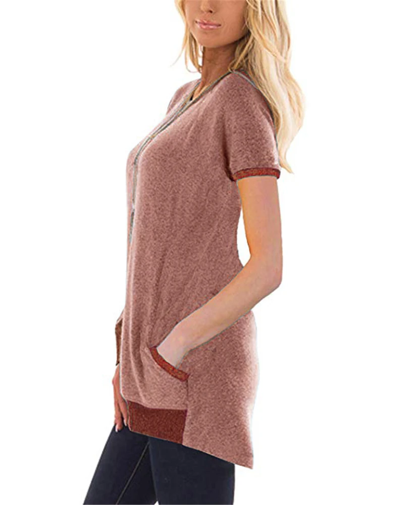 Spring Summer Casual Women Shirts 2020 New Fashion Short Sleeve Plus Size Women Tshirt Leisure Ladies Tops Tees Female Clothes (2)