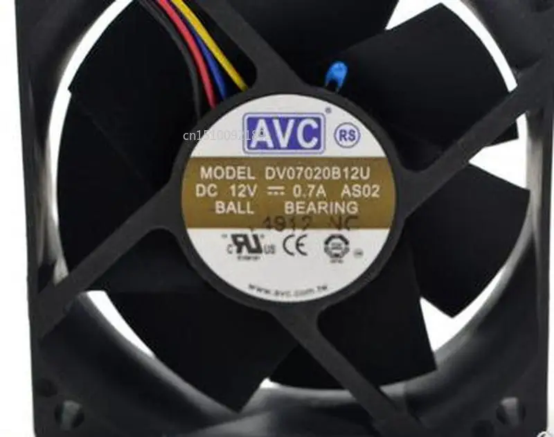 Для оригинала 7020 DV07020B12U 12 В 0.7A 7 см Breeze объем ШИМ контроль температуры двойной шариковый вентилятор