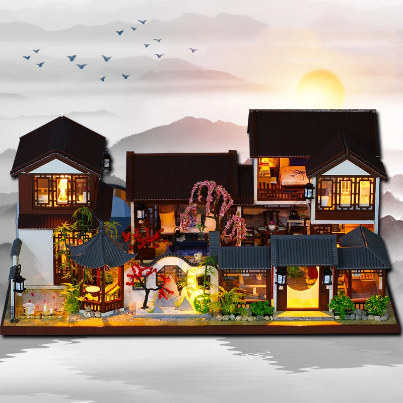 Jiangnan Water Town DIY 3D Miniature House
