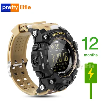 

EX16S Smart Watch Camouflage Camo Sport Watch Men Running Step Passometer Sleep Monitor Call Reminder Stopwatch Waterproof Watch