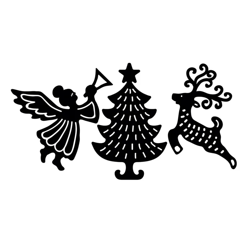 

DiyArts Christmas Dies Deer Tree Metal Cutting Dies New 2019 Scrapbooking for Card Making DIY Embossing Cuts Craft