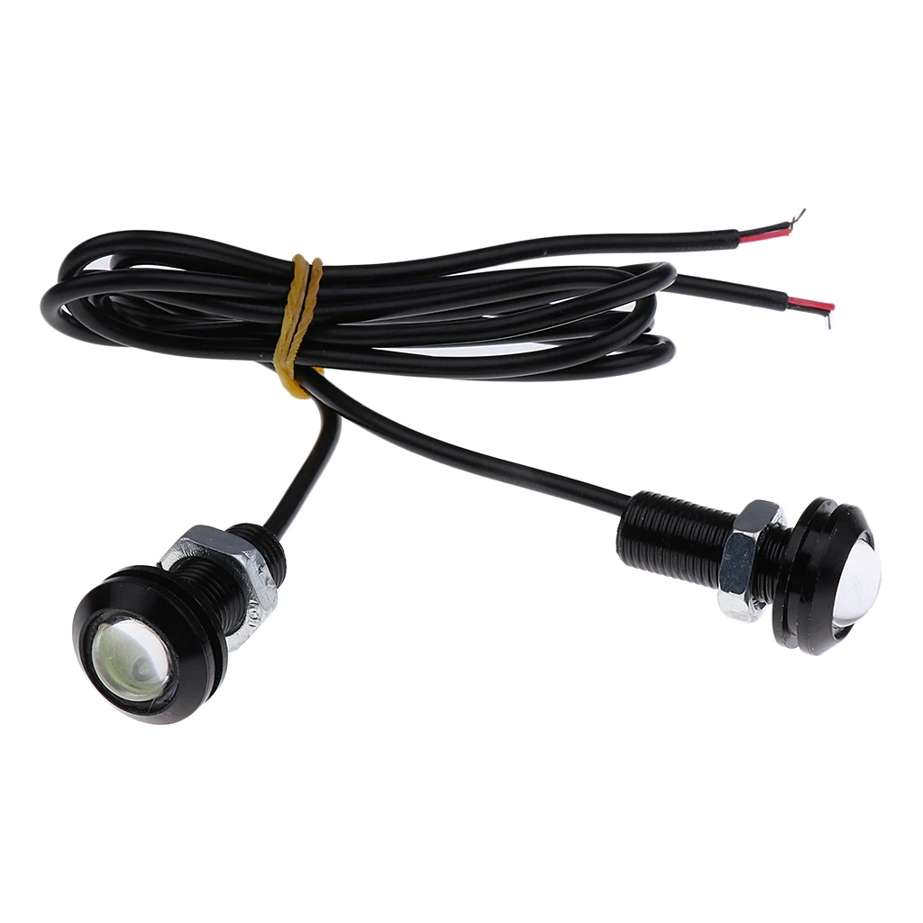 2pcs Motorcycle Light Boat Light DC 12V Daytime Running Lights DRL Eagle Eye Flashing Light Underwater Marine Fishing Nigh Light
