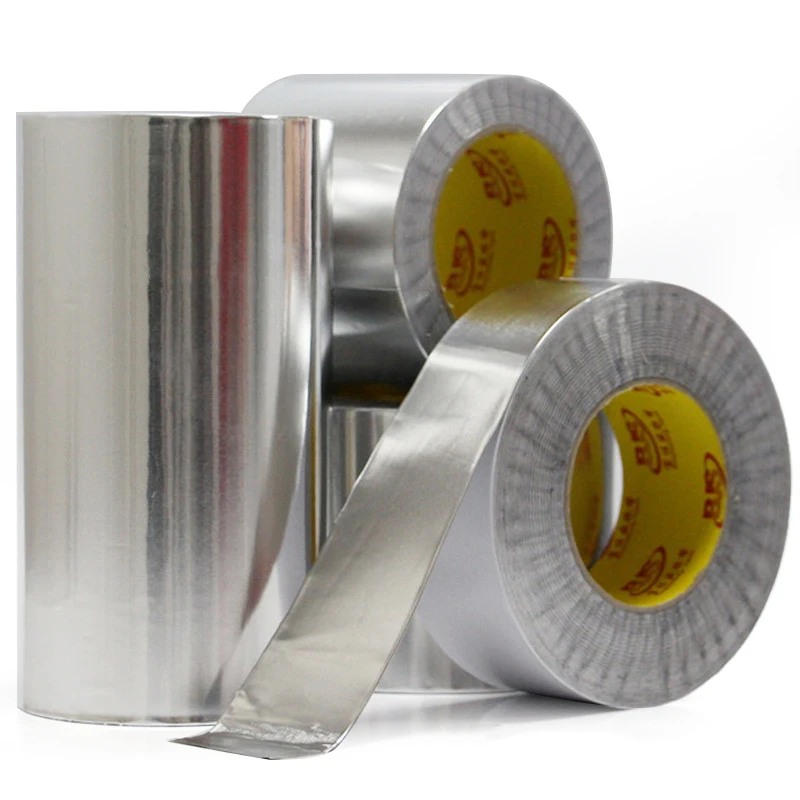 Aluminum Adhesive Tapes AL Foil Sealing Radiation Thermal Resistance Roll 