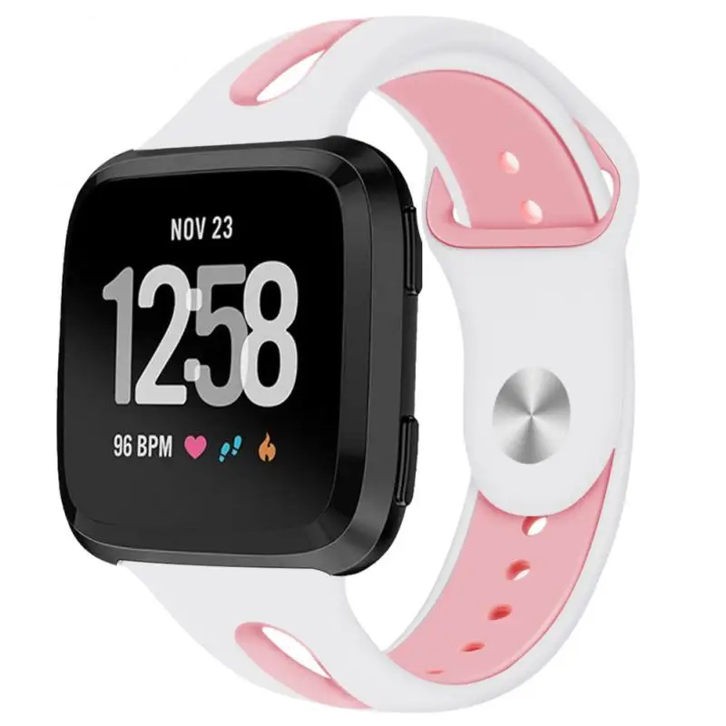 Браслет ремешок для Fitbit Versa/Versa Lite смарт-браслет женский и мужской мягкий силиконовый ремешок застежка для Fitbit Versa 2 часы - Цвет: show as photoes