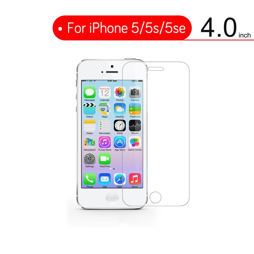 500D защитное закаленное стекло для iPhone 6 6s 7 8 Plus X стекло протектор экрана для iPhone XR XS MAX, стекло на айфон 7 6 8 - Цвет: For iPhone 5 5s SE
