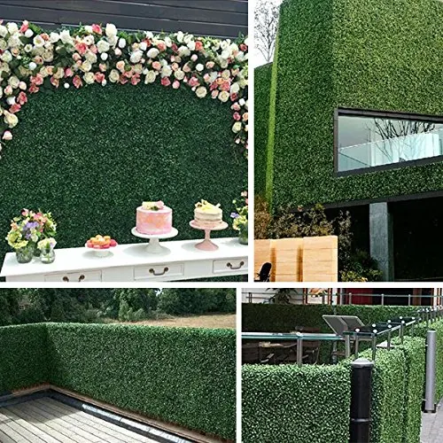 12 шт реалистичные и толстые Искусственные изгороди Boxwood забор
